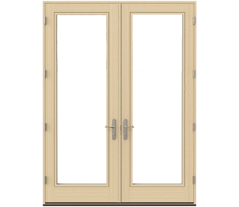 Chatsworth Pella Lifestyle Series Wood Double Hinged Patio Doors